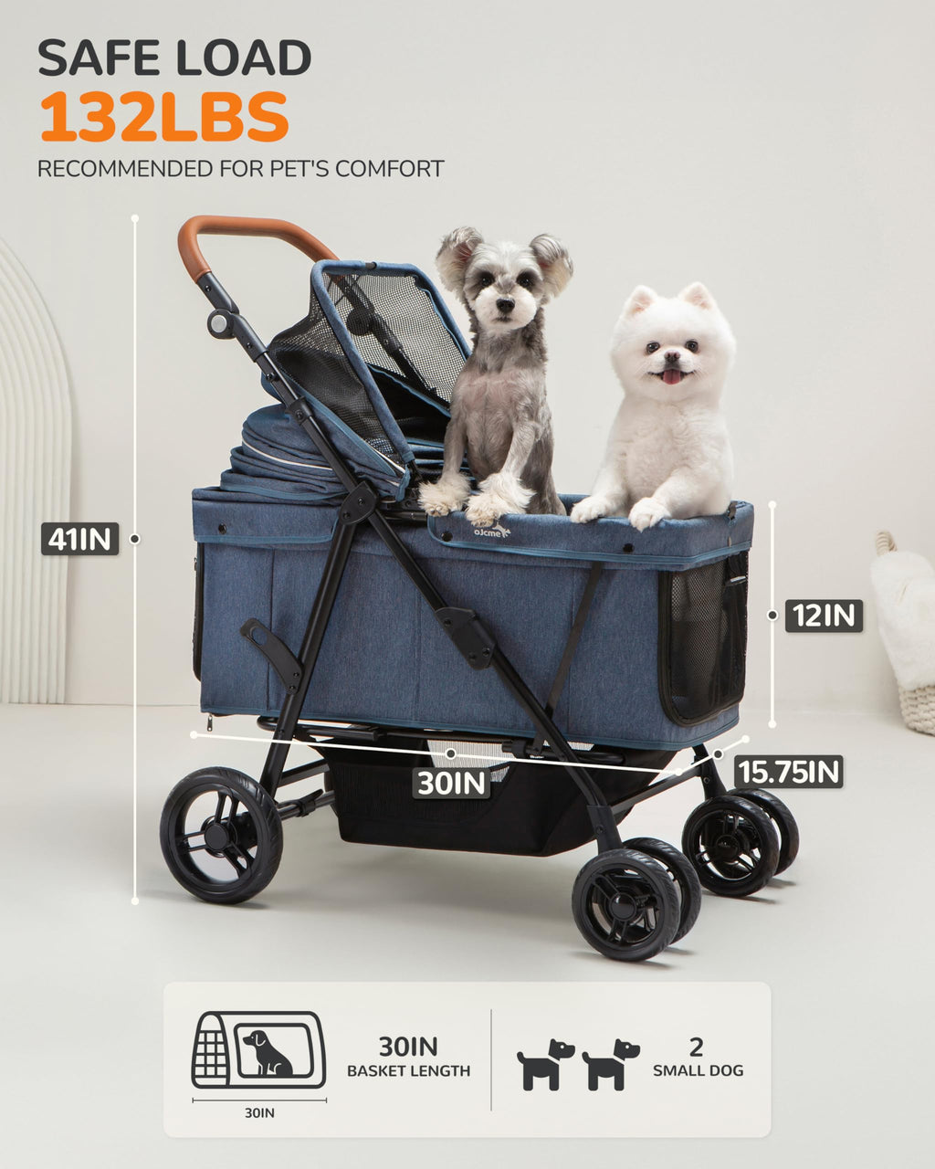Large & Medium Dog Stroller U72125