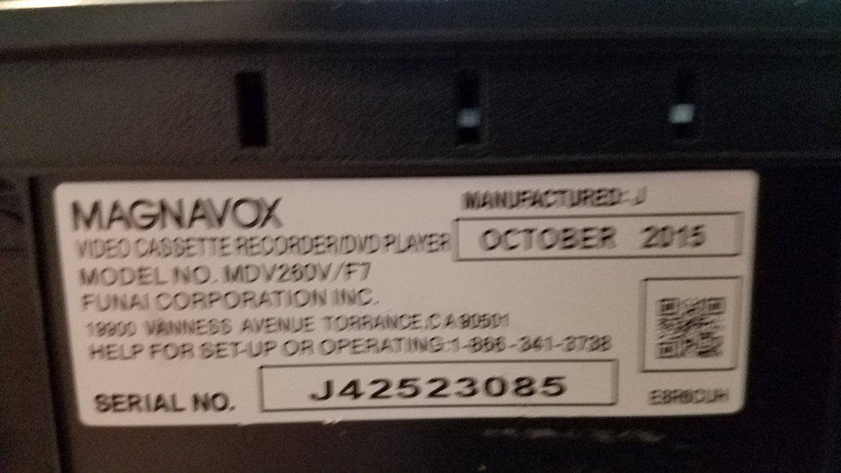 DVD Player & VCR L403878