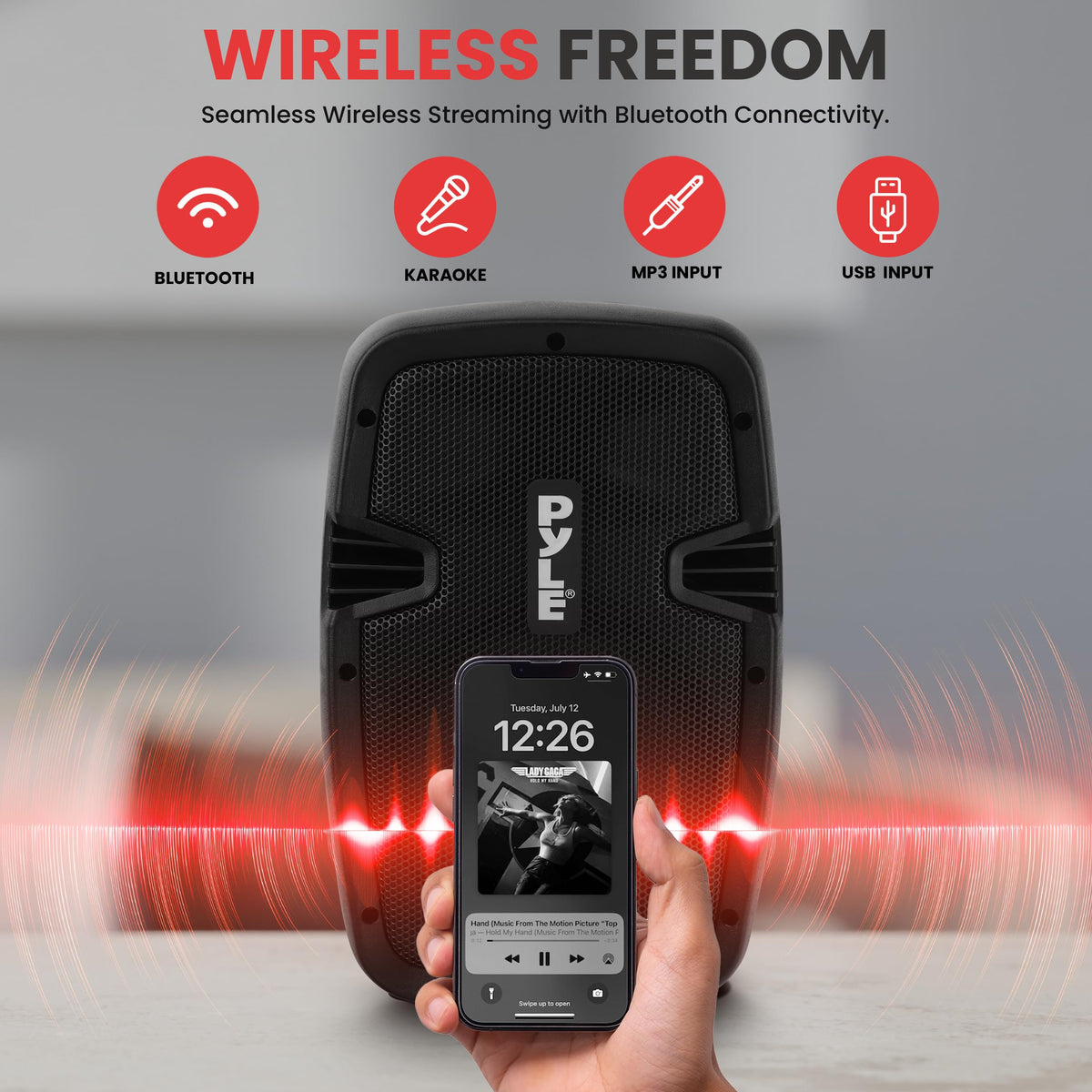 Dual 8 Inch Powered PA Speaker System X814469