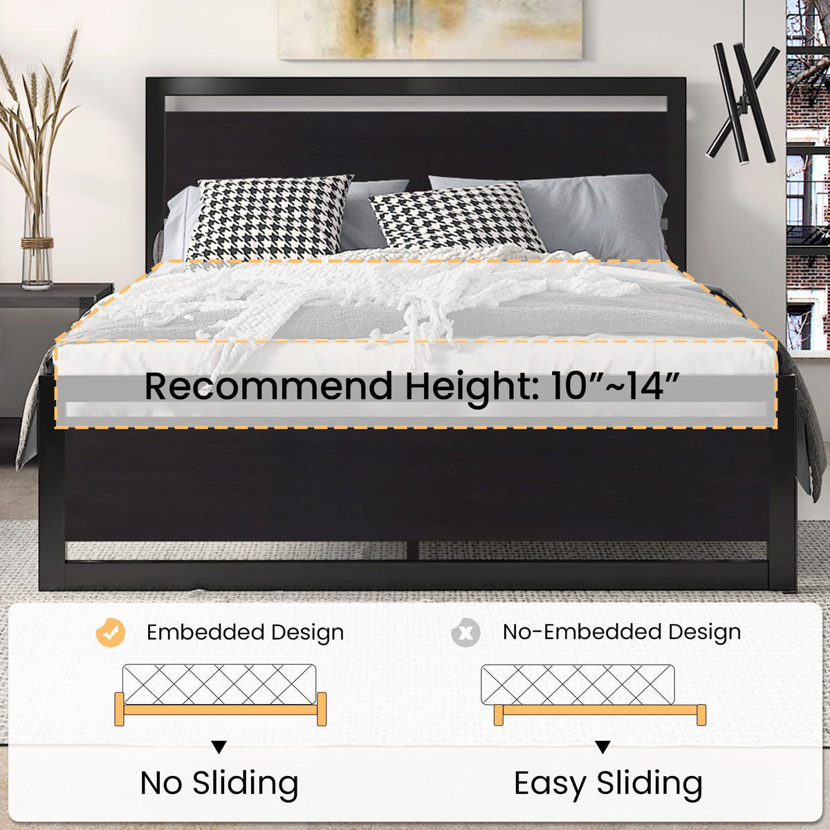Queen Size Bed Frame with Headboard R966565