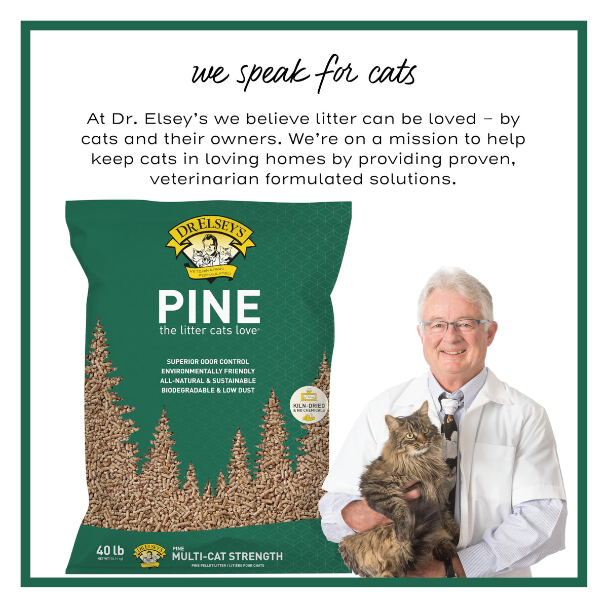 All-Natural Kiln-Dried Pine Cat Litter 40 lb. Bag Z499269