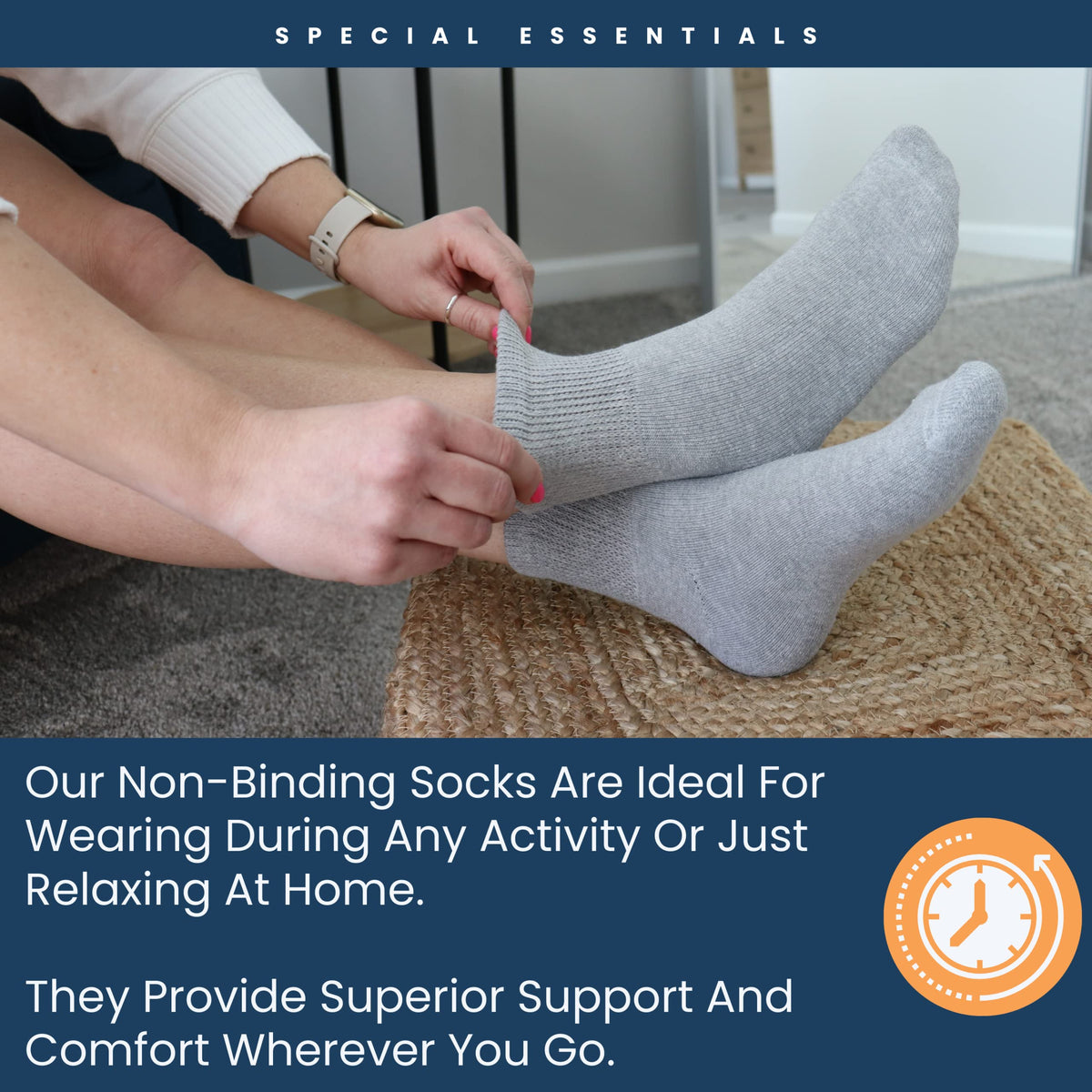 Women's Diabetic Ankle Socks, 6 Pairs, Non-Binding Z84263
