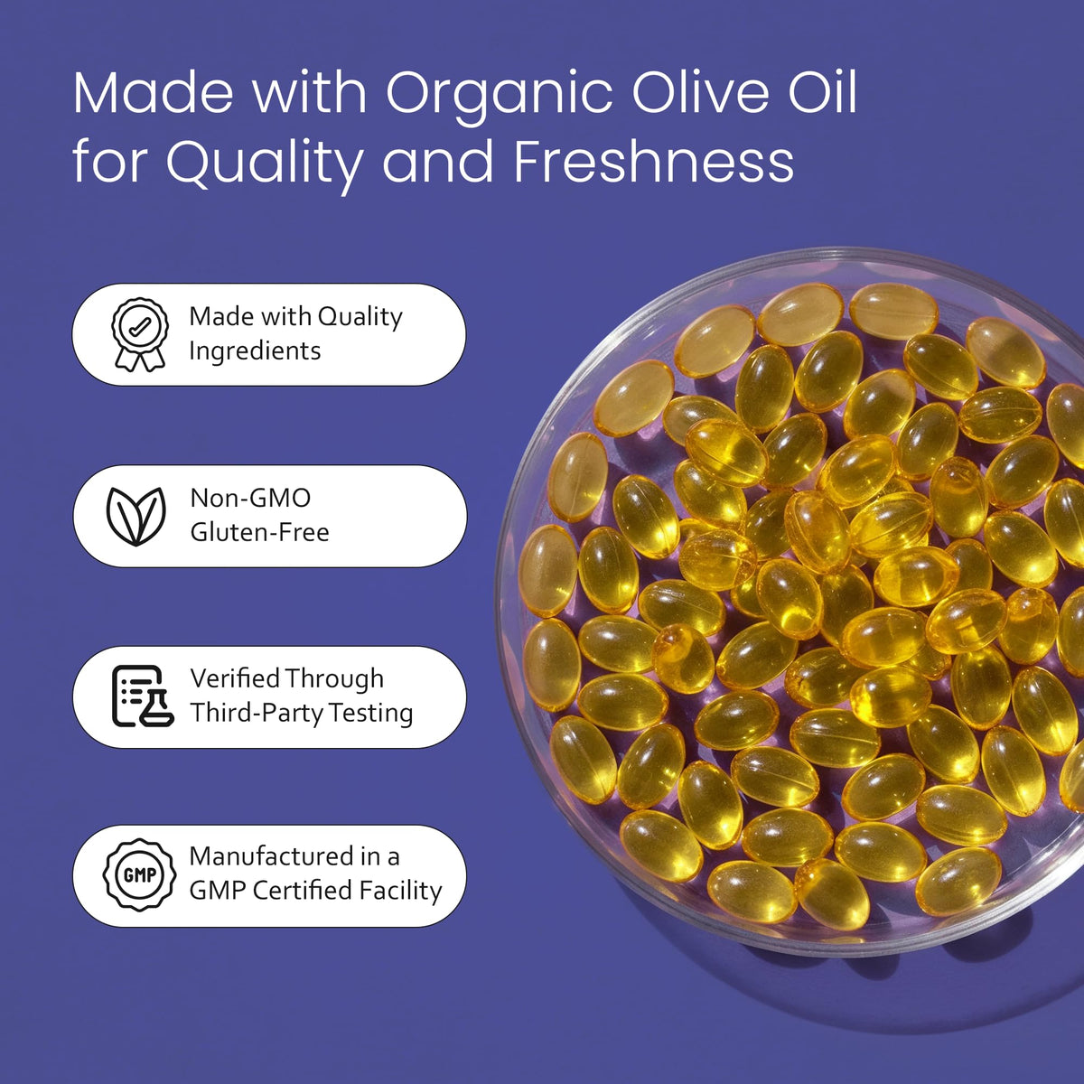 Odorless Garlic 100:1 Extract with Olive Oil 150 Softgels E91308