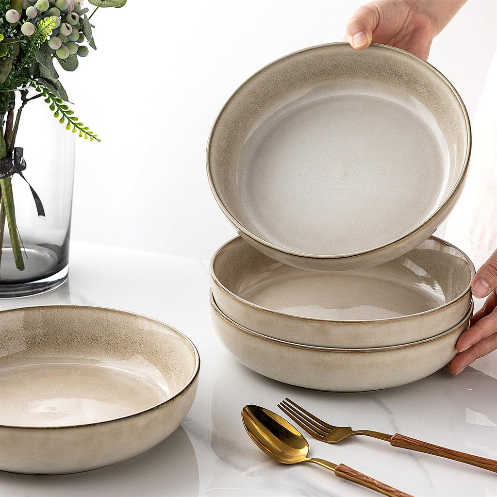 8.75'' 38oz Ceramic Pasta Bowls Set of 4 B83441