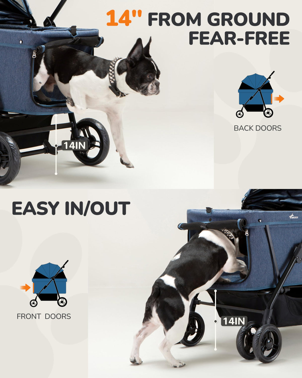 Large & Medium Dog Stroller U72125