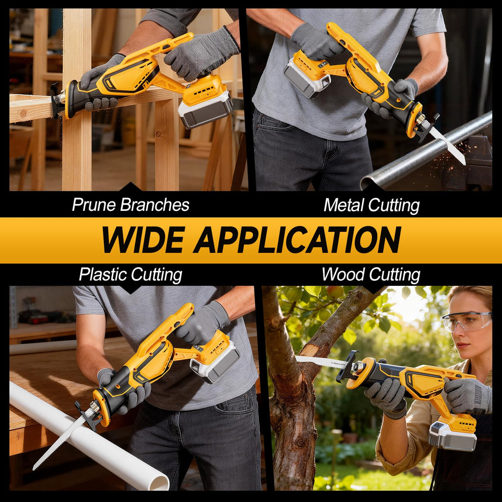 Cordless Brushless Reciprocating Saw with 8 Blades V73200
