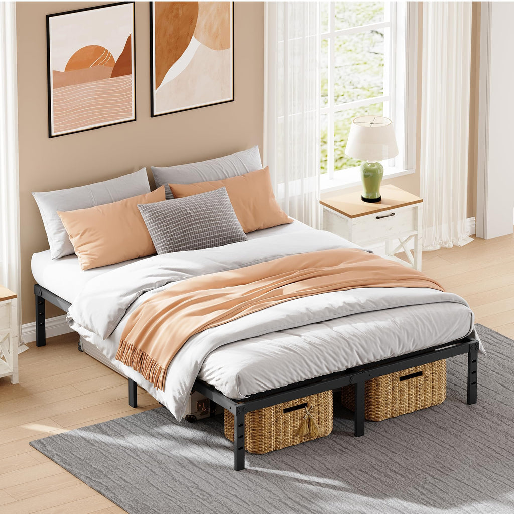 Queen Size 18" Black Metal Frame H80083