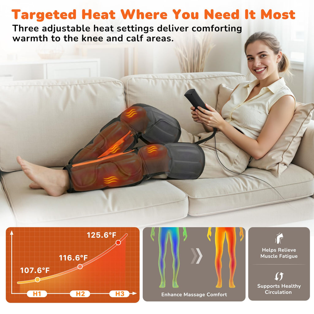 Air Compression Leg Massager with Heat S16509