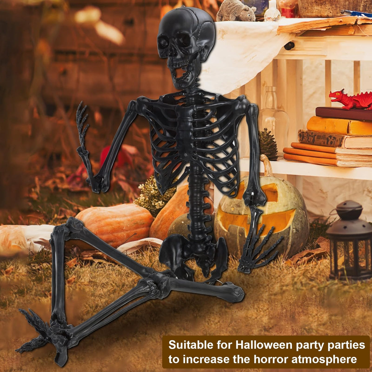 Life Size Posable Skeleton Prop W66506