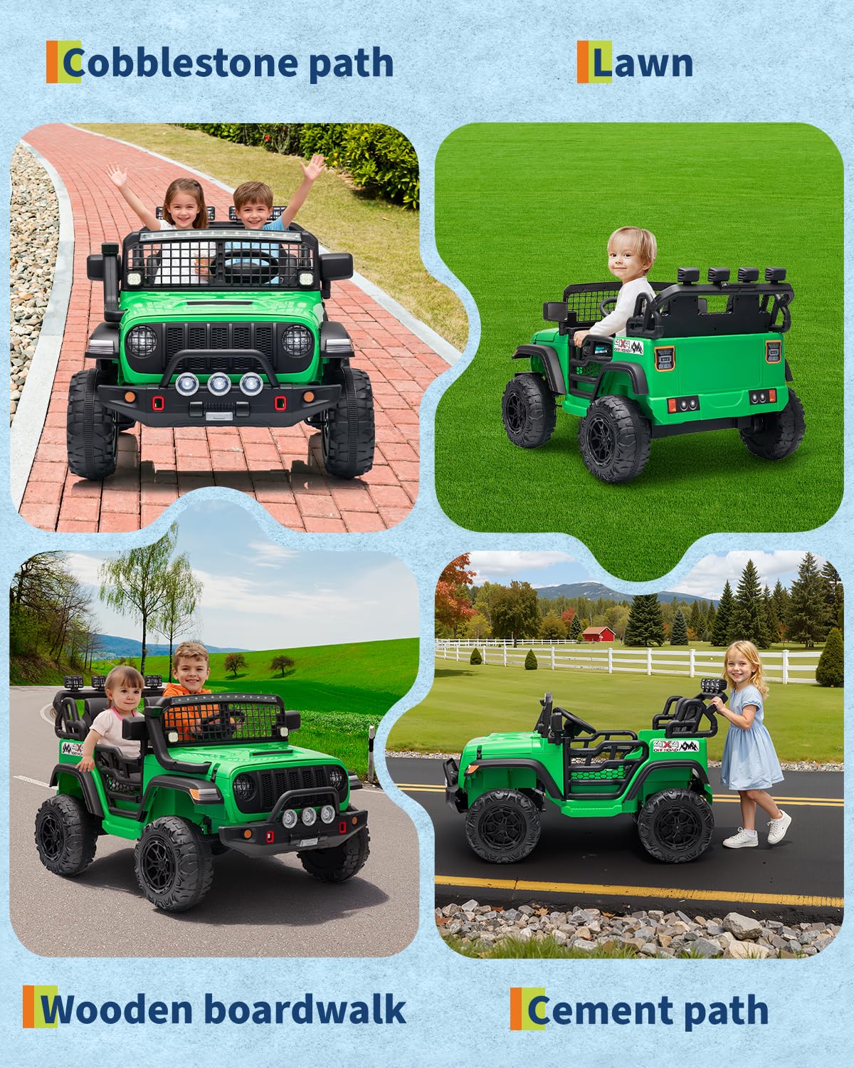 24V 2-Seater Ride on Toy with Remote Control A88601