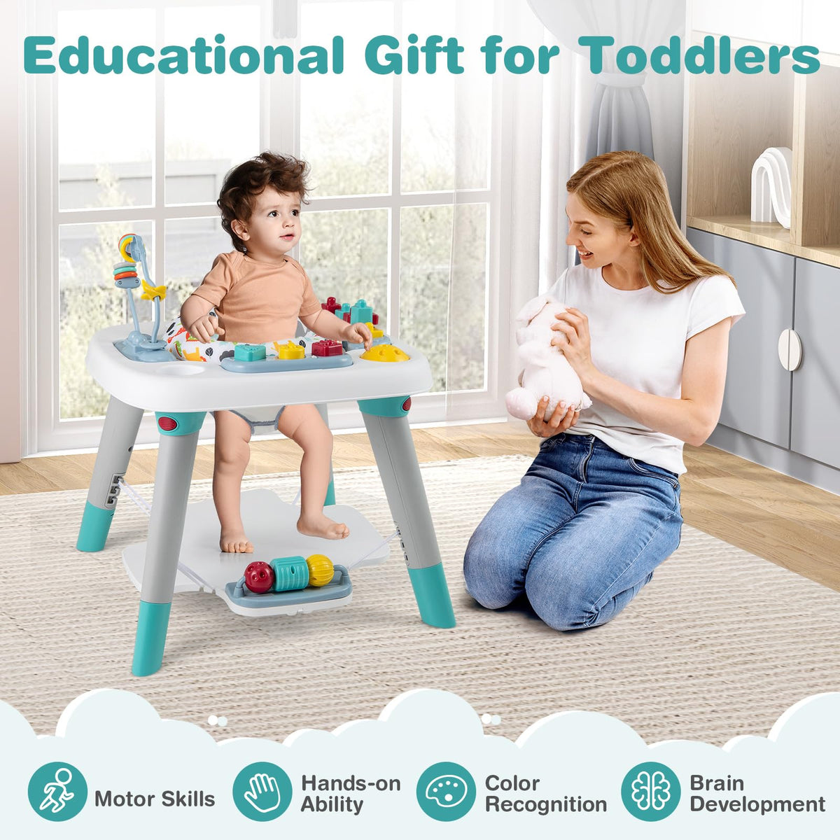 6-in-1 Baby Activity Center with Rotating Seat D12344
