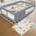 65 x 50 Inch Baby Playpen with Mat Z272