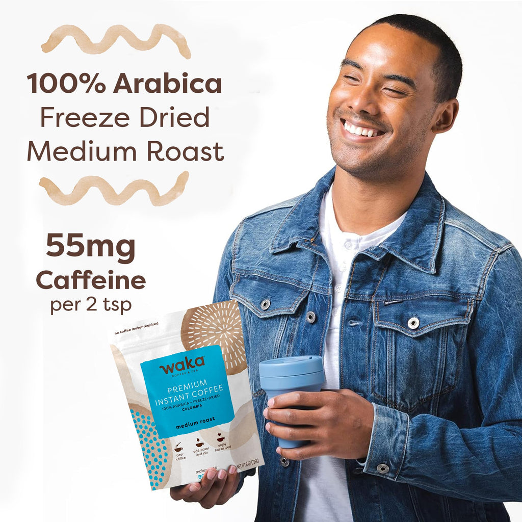 Instant Coffee, Colombian Medium Roast, 80 Cups, 8 oz Bag Y8259