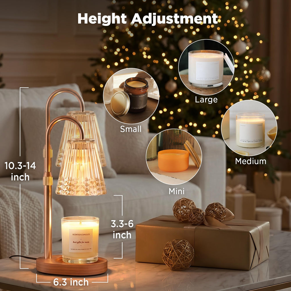 Dimmable Height Adjustable Candle Warmer Lamp with Timer E710001