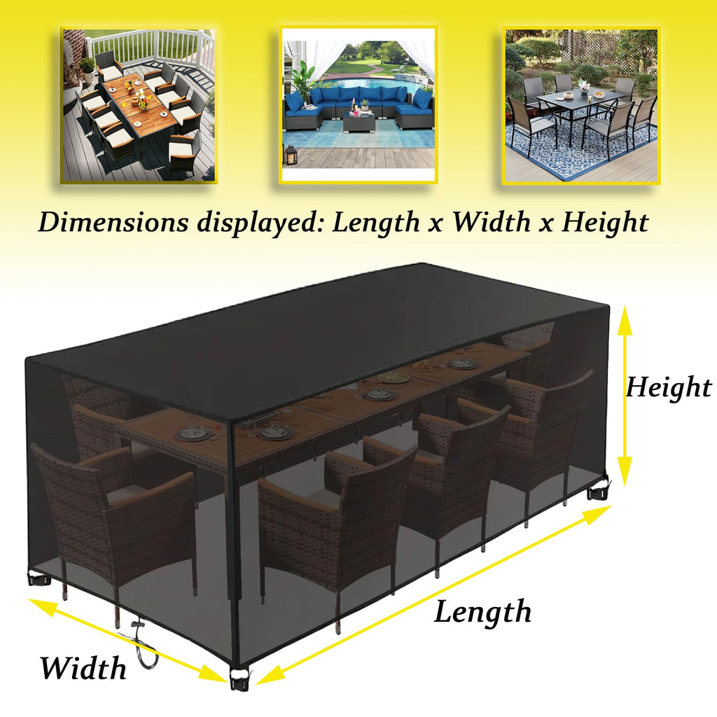 Waterproof 420D Oxford Patio Furniture Cover U93849