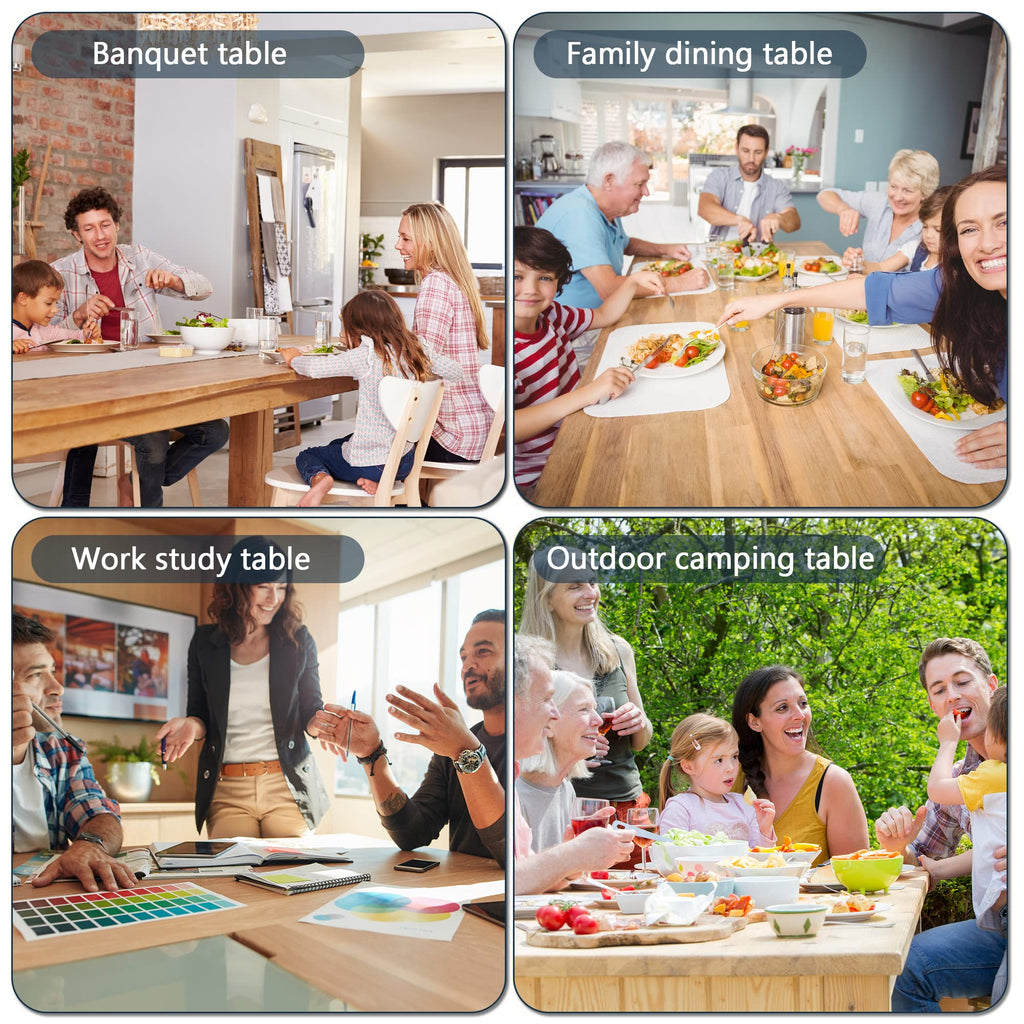 Portable Folding Table 6 FT Long with Handle White F4680